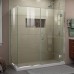 DreamLine Unidoor-X 64 in. W x 30 3/8 in. D x 72 in. H Frameless Hinged Shower Enclosure in Chrome - E1283030-01 - B07H6QYWRL